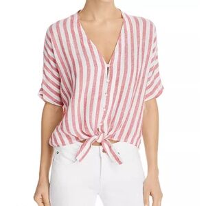 Rails Thea Carmine Stripe Toe Front Top